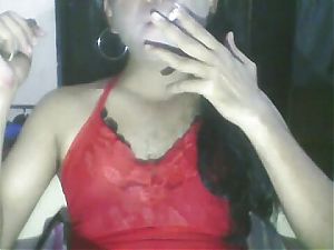Crossdresser in red part 2